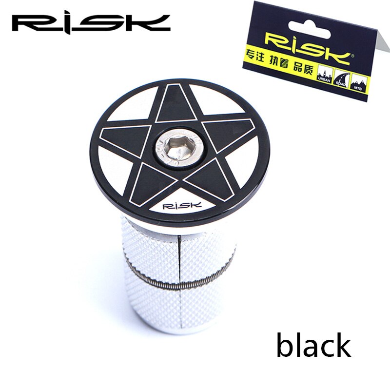 RISK-Juego de tuercas de cuña para bicicleta de montaña, accesorios para ciclismo, 28,6mm: Black