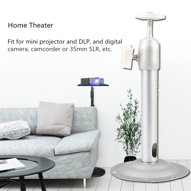 Projector Stand Adjustable Universal Projector Ceiling Bracket Wall Mount for Cameras 360 Degrees LCD Premium Ceiling Stand Hold