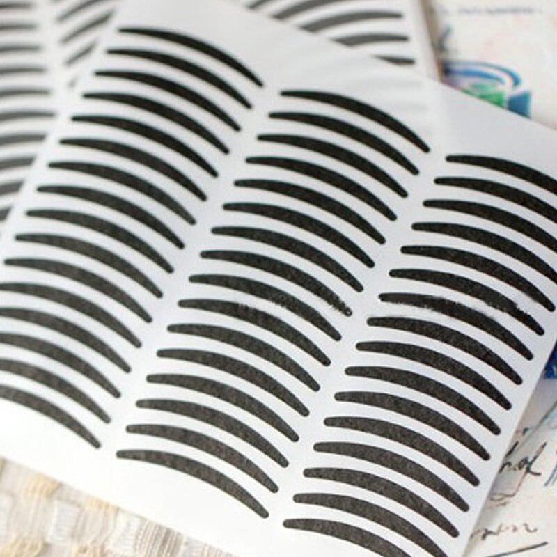 72Pairs Dikke En Dunne Zwarte Streep Make-Up Eyeliner Ooglid Tape Stickers Voor Maken Ogen Groter Met Oogschaduw Ooglid sticker: style a