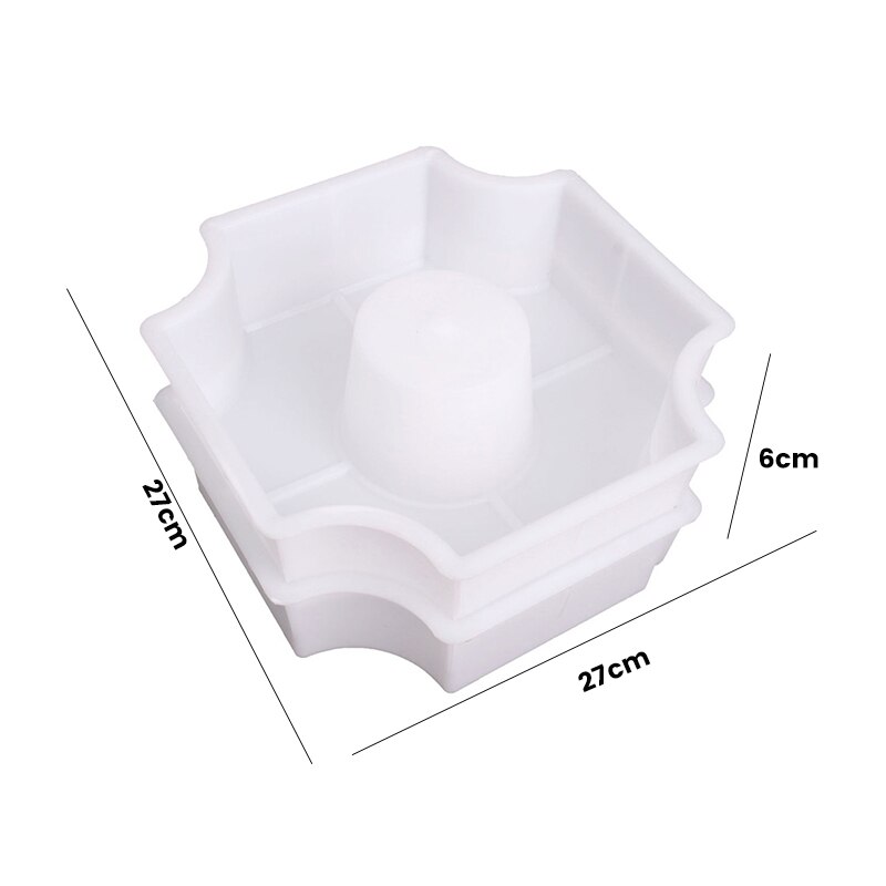 DIY Path Maker Middle Of Hole SHape Garden Path Concrete Plastic Brick Mold Paving Pavement Walkway Molds for Patio Lawn Garden