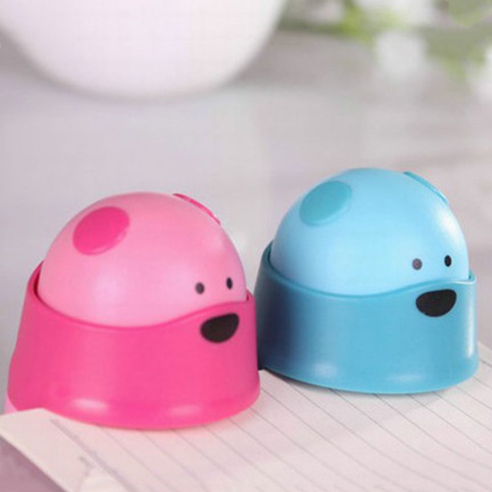 Mini Bear Style Student Office Stapler Finisher Without Staple Staple-Free Stapler Eco-friendly