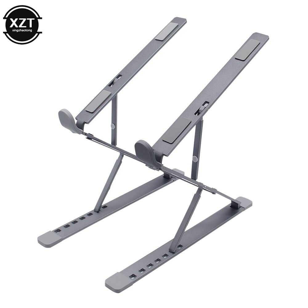 Support D'Ordinateur Portable Pliable En Aluminium - Réglable En Hauteur & 360° - Pour Bureau/Lit/Canapé