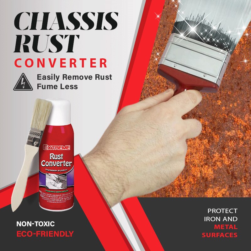 Car Chassis Derusting Rust Converter Stainless Steel Antirusting Agent Inhibitor Reformer Metal Iron Corrosion Remover w/ Brush