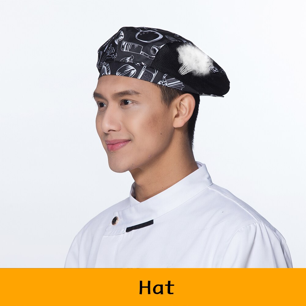 Sombrero de red transpirable Unisex, uniforme de cocina para restaurante, Hotel, Chef, cafetería, panadería, camarero, accesorios de ropa de trabajo: 9