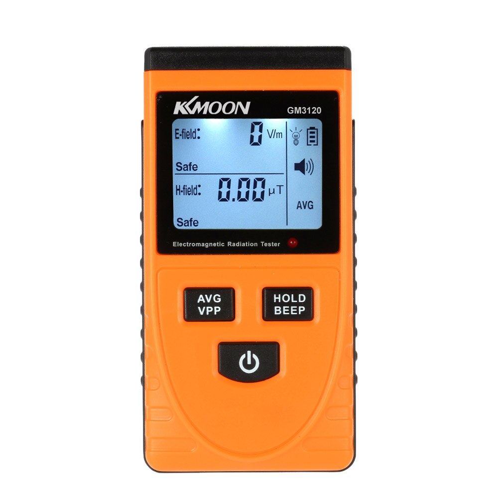 Kkmoon  gm3120 digital lcd elektromagnetisk strålingsdetektor meter dosimeter tester tæller diagnostisk værktøj til stråling