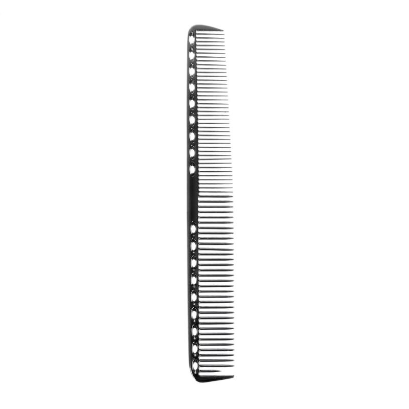 Hommes femmes bébés aluminium métal antistatique coupe peigne cheveux coiffure et barbiers Salon peignes: L-BK