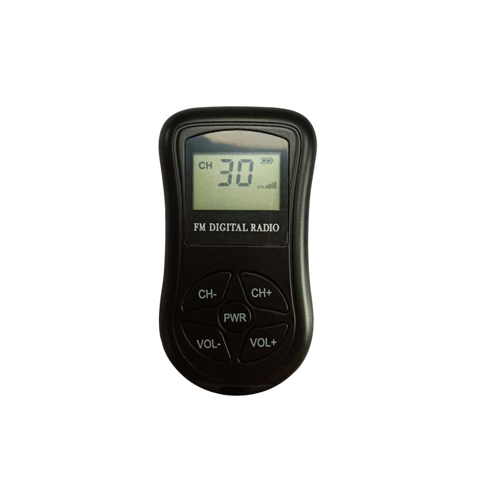 Rádio digital FM portátil DSP Display digital Receptor FM estéreo para ensaio de conferências Recepção FM de baixa potência