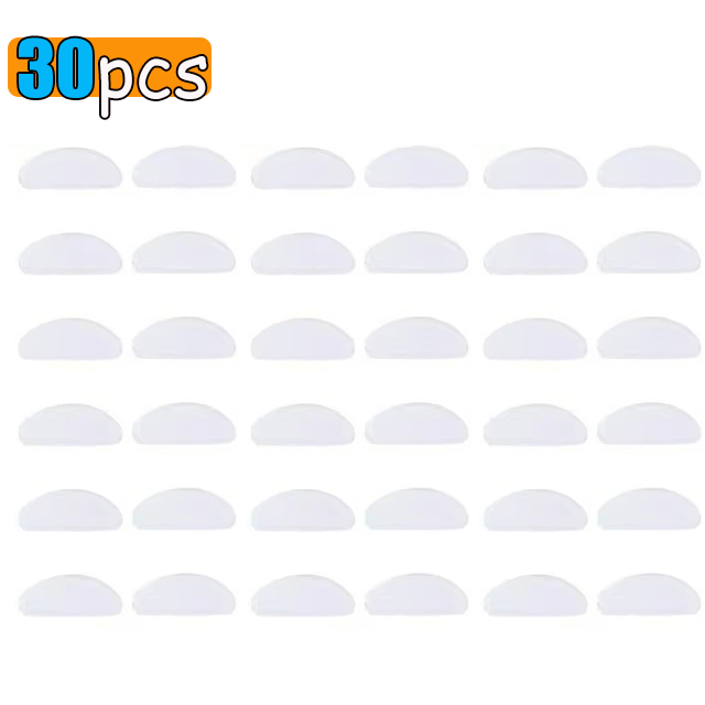 10/50pcs Silicone Glasses Nose Pads Adhesive Nose Pads Non-slip White Thin Nosepads for Glasses Eyeglasses Eyewear Accessories: Pink