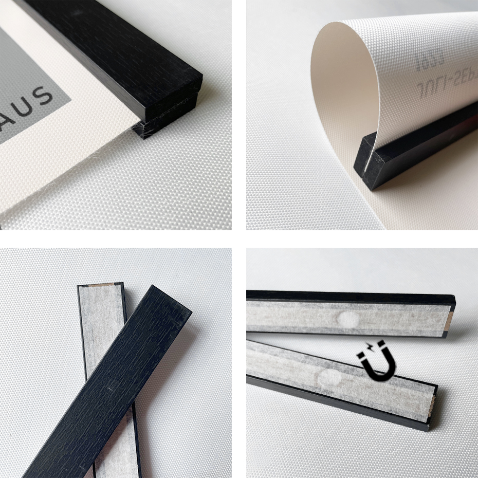 Black Magnetic Wooden Poster Hanger Frame Teak Pine for Photos Pictures Canvas Prints Artwork Maps Living Room Home Wall Decor