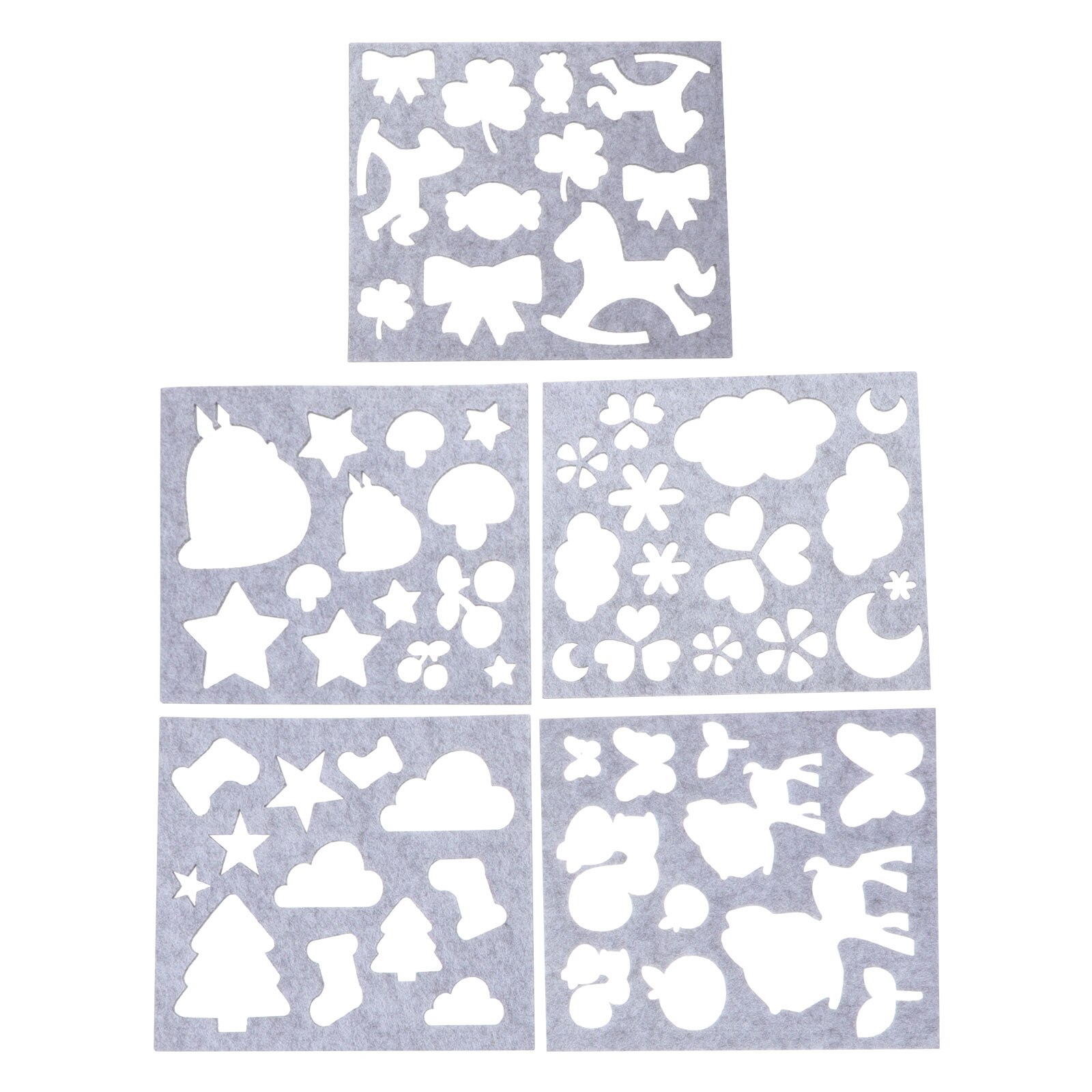 Lankater 1Pc Vilten Mal, Dieren Oog Neus Oor Mond Naald Vilt Applique Mould 3d Naald Vilten Sjabloon Stencil voor Beginner Hand Borduurwerk Craft