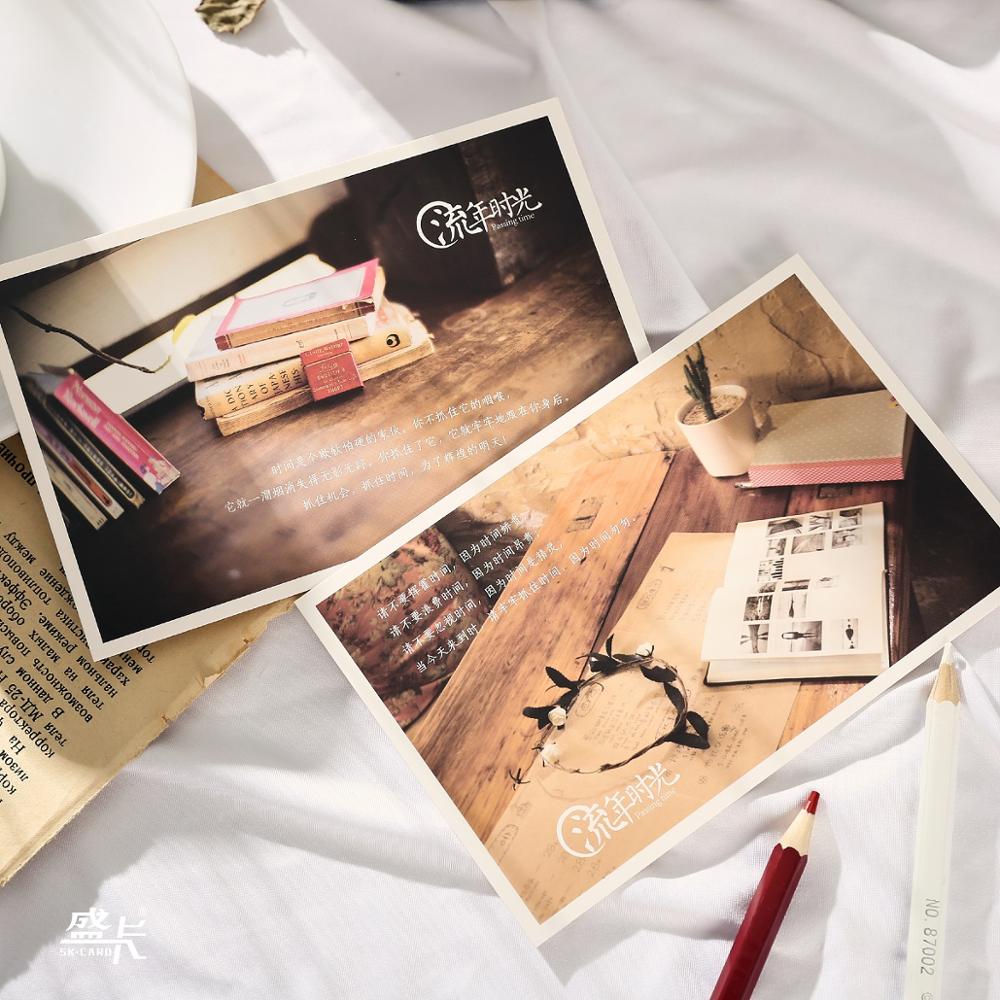 30 Sheets/Set Retro Passing Time Postcard Time Photography Series Greeting Card Message Card Birthday Card