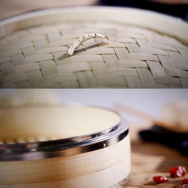 Bamboe Stoomboot Gestoomde Broodjes Gestoomde Broodjes Bamboe Stoomboot Bamboe Stoomboot Staal Bovenste En Onderste Randen