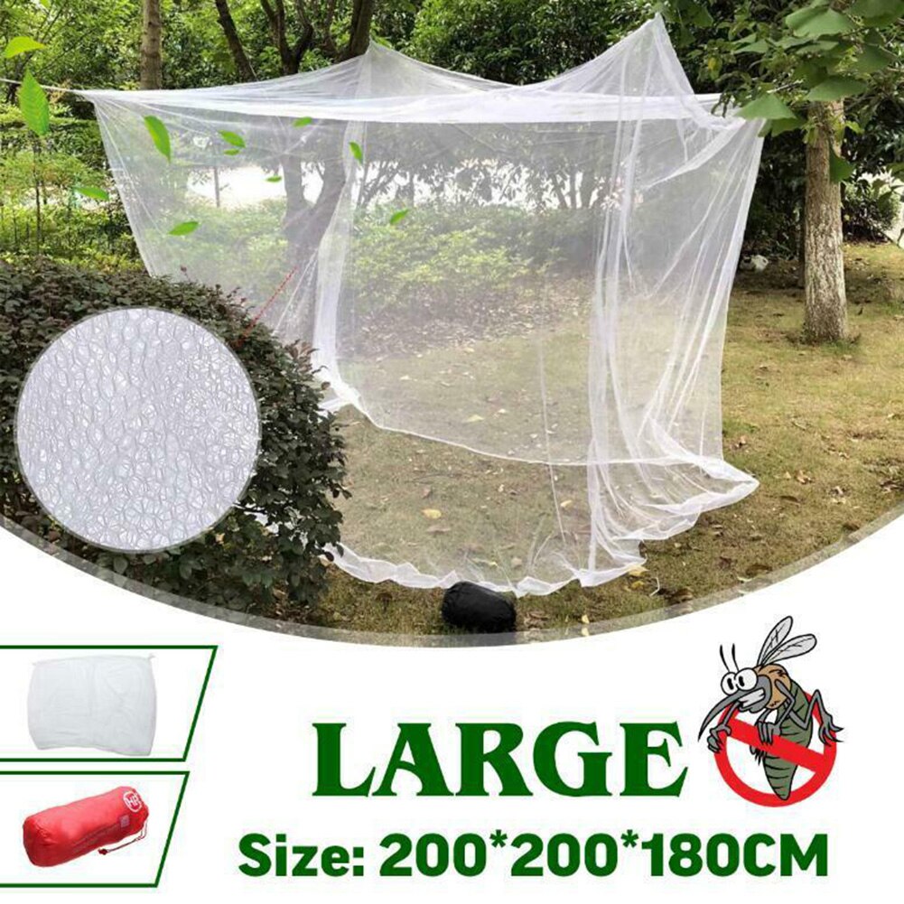 Travel Mosquito Net Home White Polyester Fabric Camping Insect Netting