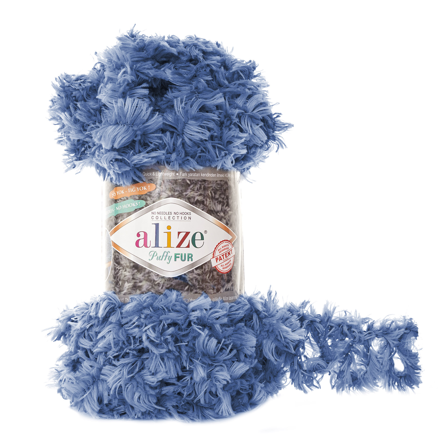 Wimper Loopity Garen, Alize Puffy Fur, Easy Finger Knitting - 4 Ball - GEEN SPIEZEN- NAALDEN- 6 Meter(100gr)- Hobby - - Sjaal - Baret - Handschoen - Jurk - Sjaal - Wrap - Diy - Made In Turkey: 6116