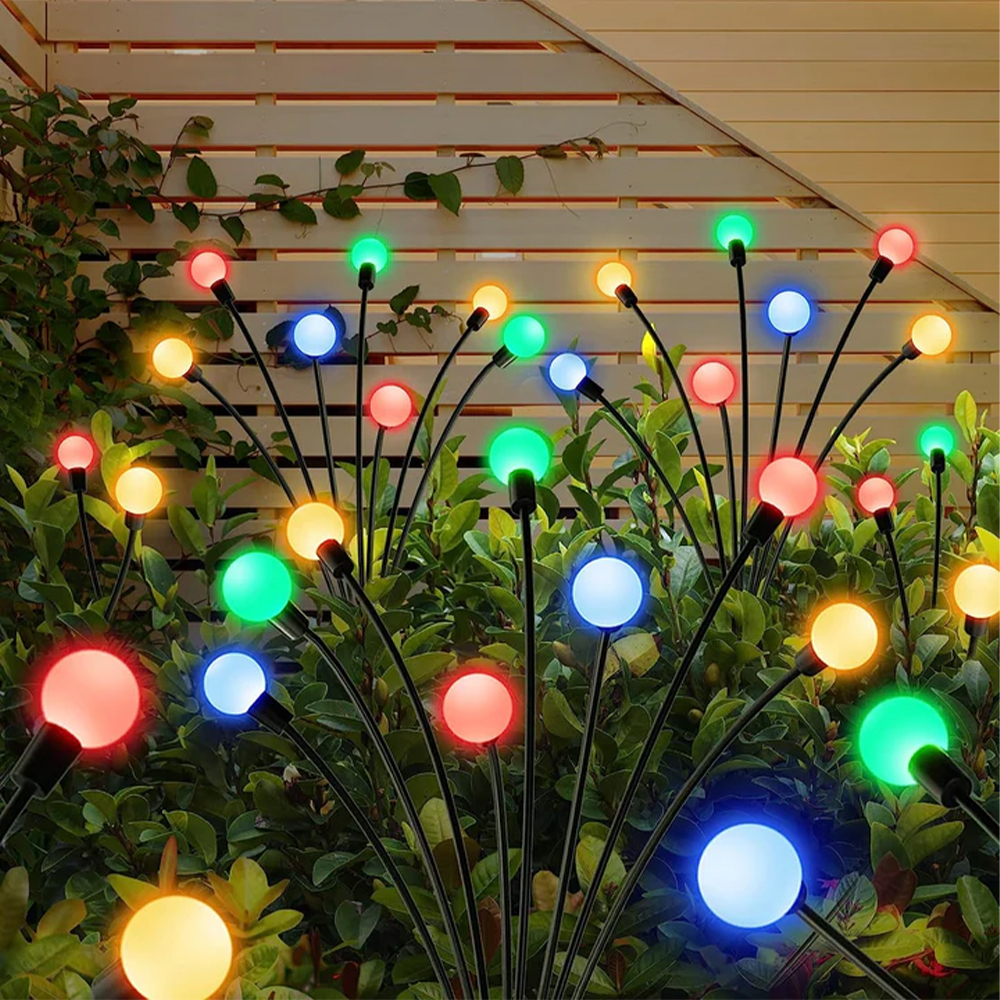 1pc stk . 6/8/10 led-pakke med solcelledrevne ildfluelys, opgraderede solcelledrevne havelys, vandtætte solcelledrevne svajende landskabslys