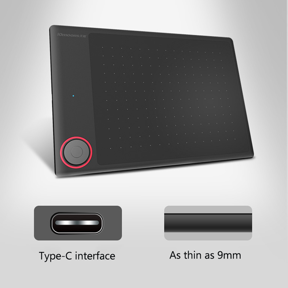 10moons G30 Graphic Tablet 8192 Levels Digital Drawing Tablet with Pen Multifunctional Ultralight Grafische Tablet