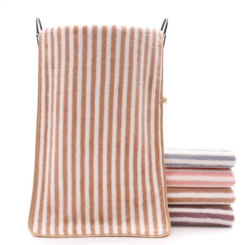 Gestreepte badhanddoeken voor volwassenen, zachte absorberende handdoeken van polyester, handdoek voor thuis, familiebadhanddoeken, handdoeken voor in de badkamer: 12