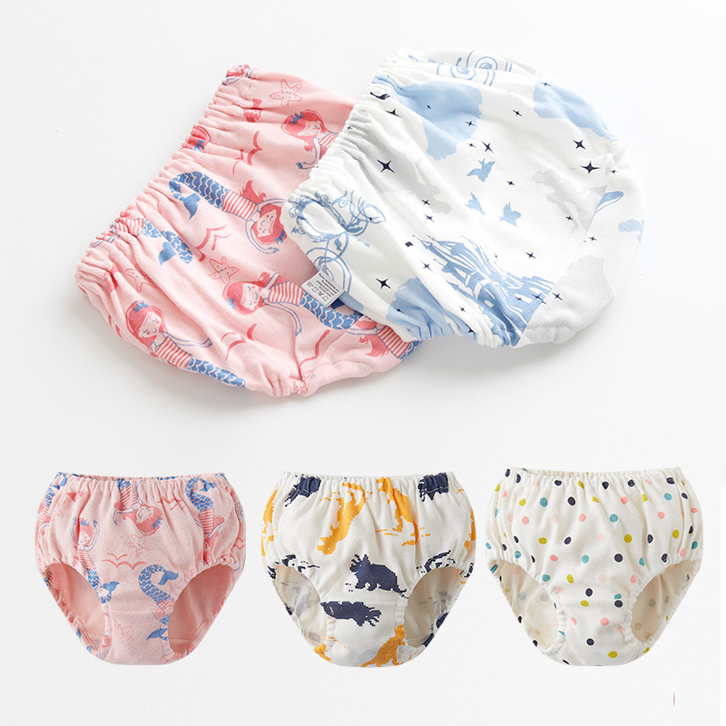 1-6lat dzieci slipy kreskówka bawełna dziewczynka niemowlę trójkąt uczenie się Spodnie duża PP Bielizna chłopiec Dziecko szorty KF290