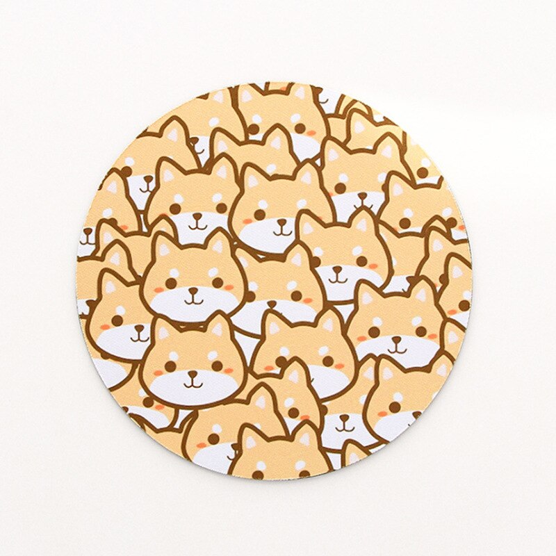 Kawaii Round Celestial Mouse Pad Soft Mat For Game Computer Cap Desk Mat Pads Non-Slip Rubbe PC Waterproof Office MousePad 22cm: 22x22cm 09