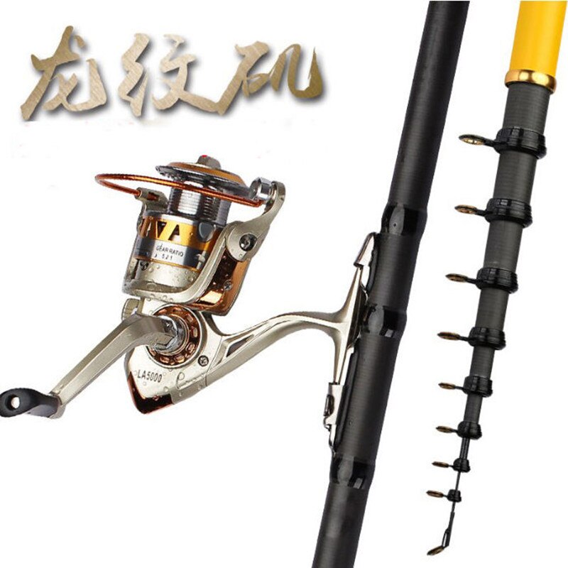 Ultra Light Rock Fishing Rod Carbon Fiber Power Spinning Fishing Pole Telescopic Portable Travel Sea Boat