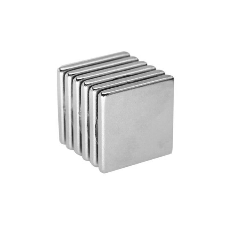 2 ~ 50 stk. 25 x 25 x 2 blok kraftig magnet tykt bulkark neodym magnetisk 25 x 25 x 2mm stærke permanente ndfeb magneter 25*25*2 mm