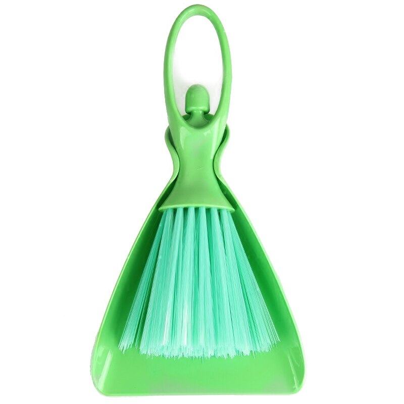 GUANYAO Mini Broom Hand Brush Dustpans Plastic Brooms Cleaning sofa keyboard Crevice Creativity Ballet shape Yellow Blue Green