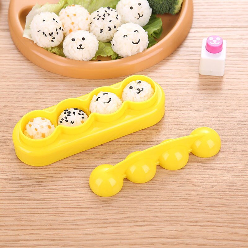 Moldes de bolas de arroz para Sushi, utensilios de cocina, herramientas para hacer Sushi