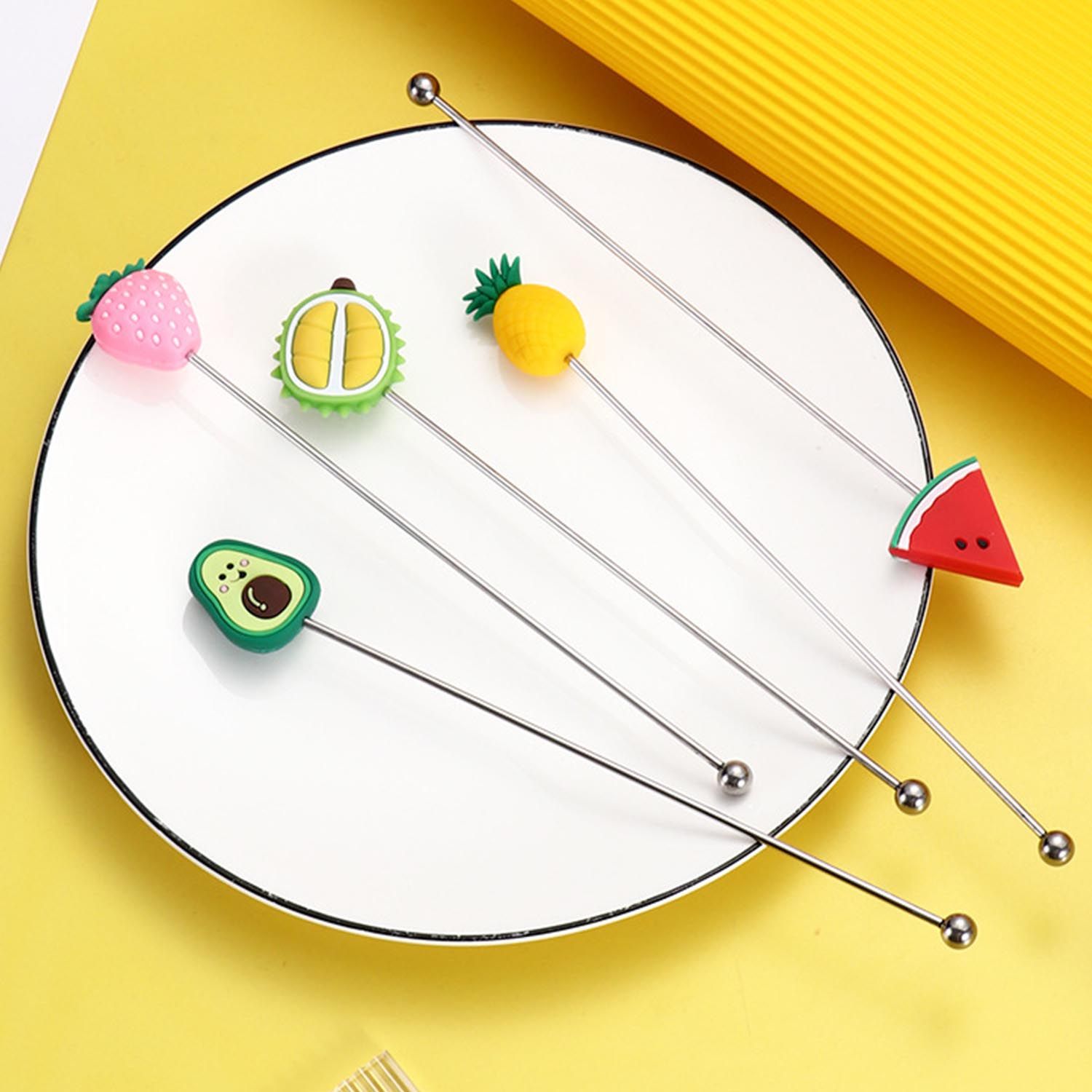 Cocktail Drink Stirring Sticks Straw Wine Glass Bar Swizzle Mixing Sticks Mixer Muddler for Restaurant Bar Party Cafe Bar Tools