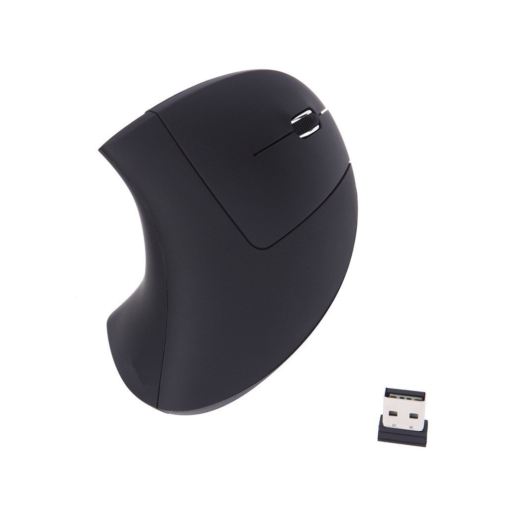 Laptop Gadget 2.4g Wireless Vertical Usb 6 Keys Mouse Ergonomic Optical 2400dpi Mice Black Gaming Mice Wireless Mouse