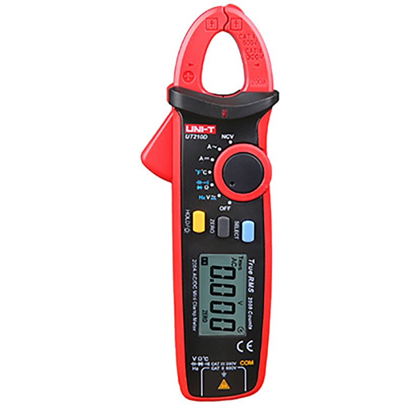 UNI-T UT210D UT210E Pro Digital Mini Clamp Meter AC DC Current True RMS Capacitance Tester Auto Range VFC Multi-Tester: UT210D