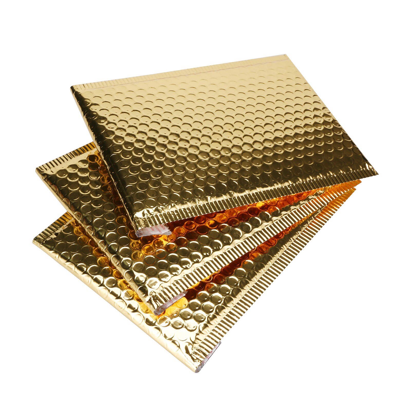 50PCS Gold color Bubble Mailers Padded Envelopes Lined Poly Mailer Self Seal aluminizer Packaging Padded Envelopes