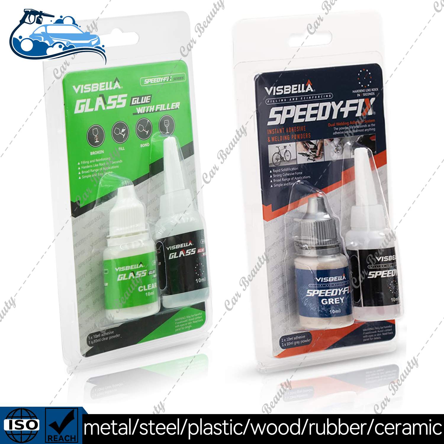 Colla fissa veloce con riempitivo Riempimento Adesivo rinforzante Polvere per saldatura Riparazione incollaggio per ceramica Vetro Metallo Plastica dura Legno: YELLOW