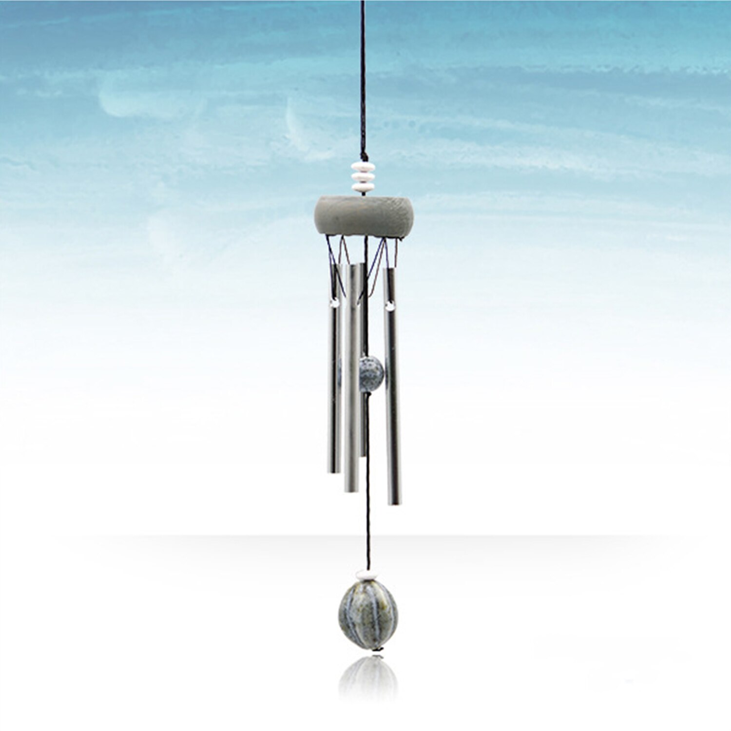 Wind Spinner Mental Wind Chime Outdoor Hanging Ornament Garden Hanging Decor Wind Spinner Stainless Garden Christmas Decor: Multi