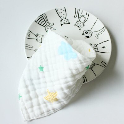 Baby Lätzchen Junge Mädchen Bandana Wasser Absorbieren Lätzchen Spuck Tuch Dreieck Baumwolle Baby Schal Rülpsen Baby Weihnachten Zubehör: Stern