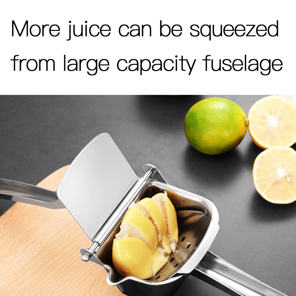 Manuelle Obst Presse Entsafter Home Küche Edelstahl Zitrone Orange Hand Squeezer Extractor