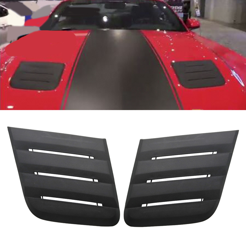 Cubierta de coche, placas decorativas de Panel de ajuste de entrada de aire negro para Ford Mustang Roush +