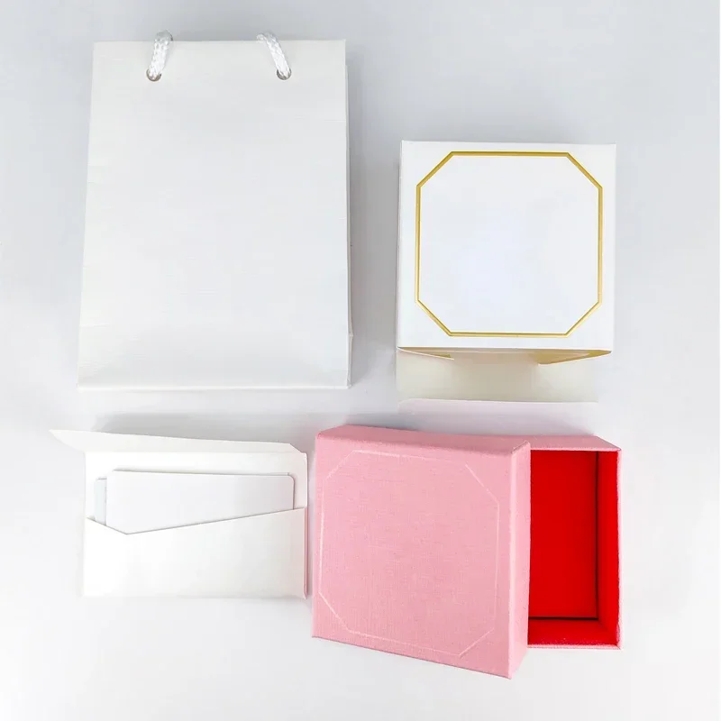 Europäische und amerikanische exquisite Schmuckset-Geschenkbox, einfache und elegante Geschenkbox, trendiges Geschenkbox-Set: Grau