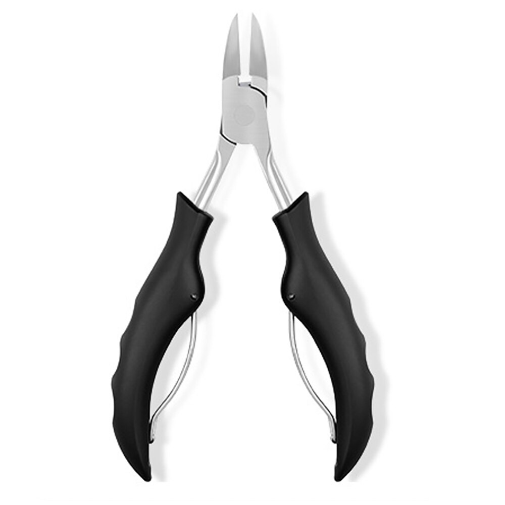 Nail Correction Nippers Ingrown Toenails Paronychia Dead Skin Dirt Remover Cuticle Scissors Nail Podiatry Cutter: Black