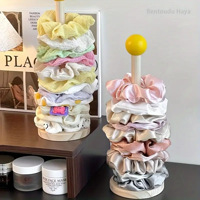 1 STKS Massief Houten Haaraccessoires Display Stand Plastic Dames Haarringen Haarbanden En Sieraden Opslag Klauw Organizer Stand