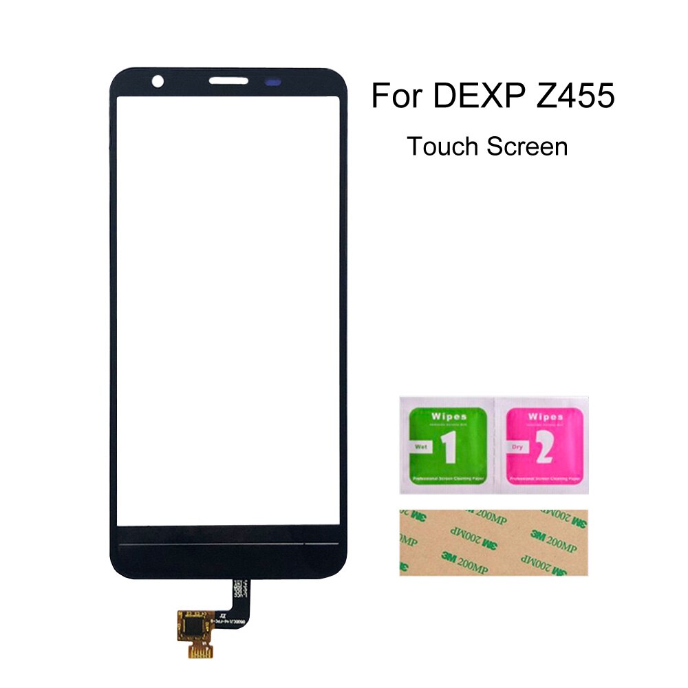 Touch Screen Panel Für DEXP BL150 BS650 Z355 Z455 Touchscreen Digitizer Glas Panel Sensor Front Glas Montage Teile: Z455 Black