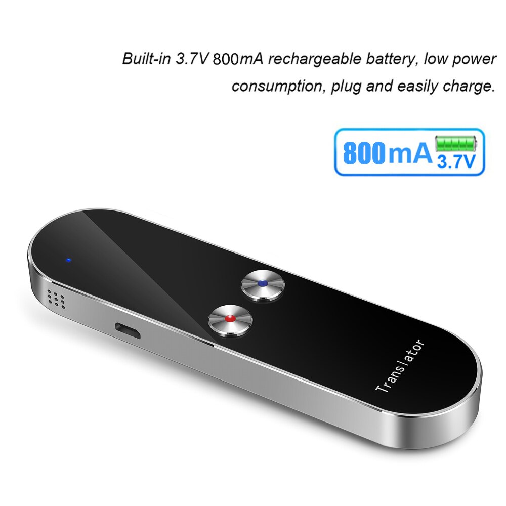 K8 Voice Translator Portable Bluetooth Translator Real-time Translation Machine Traveling Meeting 68 Language Translators