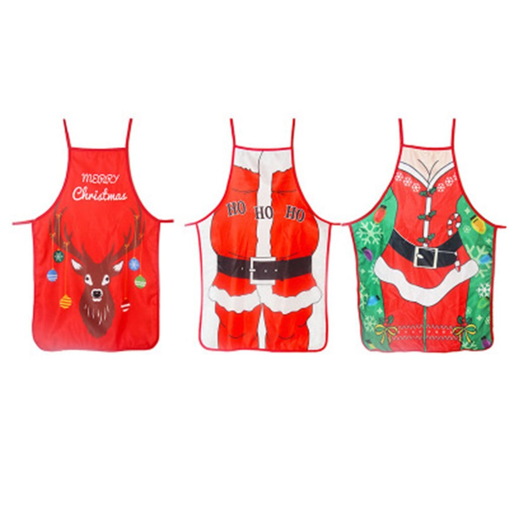 Individual Apron Decorative Props Christmas Party Cosplay Lovely Waistband Cartoon Christmas Uniform