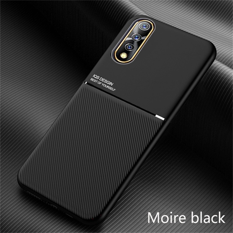 on vivov17 case car magnetic stand leather phone covers for vivo v17 v 17 neo v17neo soft silicone bumper shockproof coque: for vivo v17 russia / black