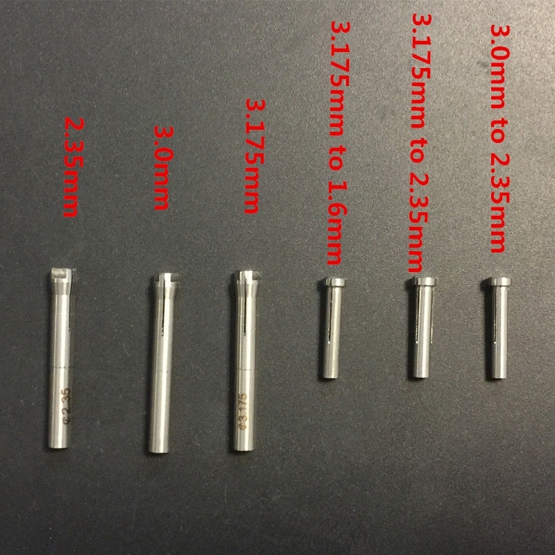 Korea spændebøsning adapter 2.35mm to 1.6mm til saeyang, shiyang mikromotor gravering 102l h37 l 1, h102s h35 sp 1 håndstykke boremaskine