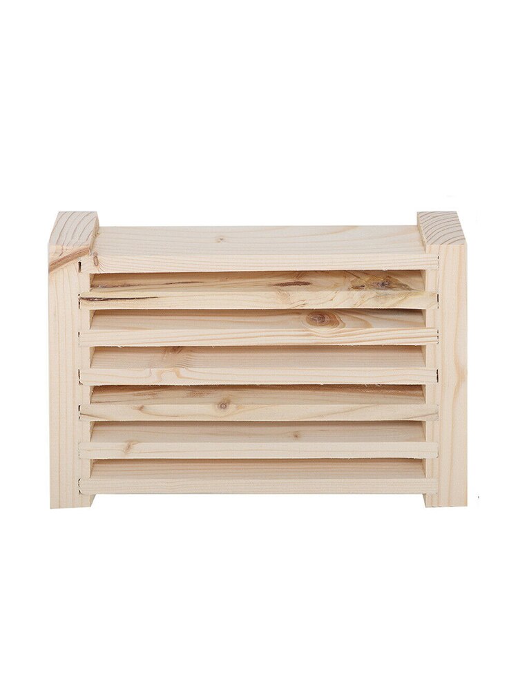Rejilla de ventilación de madera maciza Natural para Sauna, persiana ciega de madera para Sauna de 21x15,3 Cm