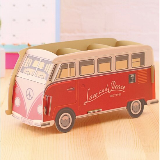 Office Organizer Desktop Mooie Papier Pen Opbergdoos Potlood Borstel Pot Penhouder Make Borstel Container Bureau Decoratie: 001