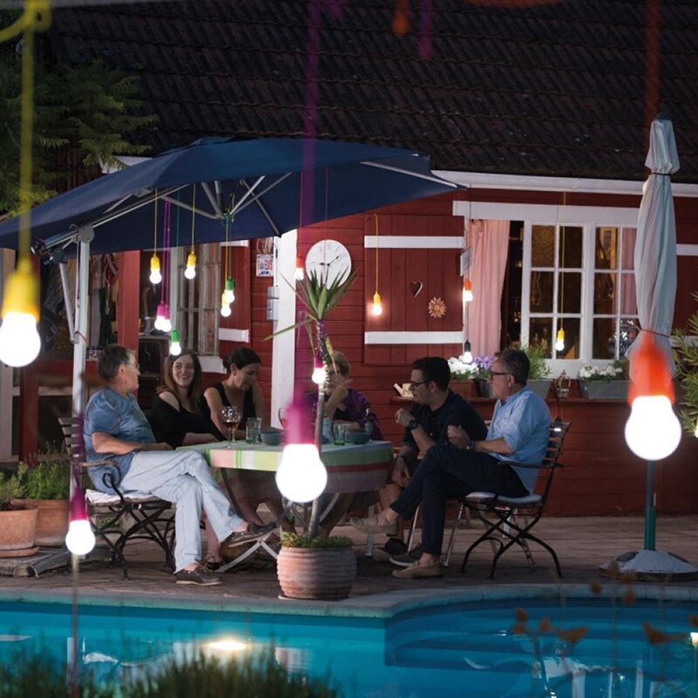 Creatieve Opknoping Lichten Outdoor Camping Tent Lamp Batterij Aangedreven Cord Lamp Hanglamp Tuin Licht Woondecoratie
