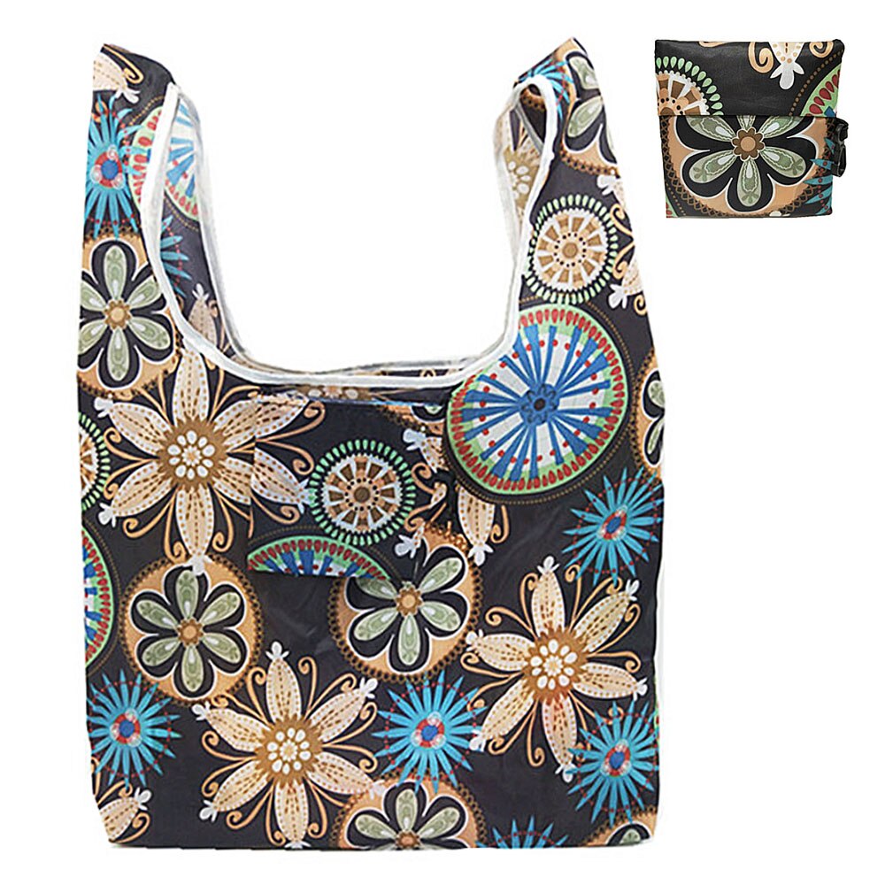 Taitettava Ostoskassi - Suuri Uudelleenkäytettävä Eko-kassi Polyesteriä - Casual Tote