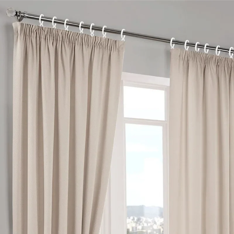 Ganchos para colgar cortinas de 50/10 piezas, varillas de cortina a prueba de óxido, Clips para ropa de ducha, percha para sombrero, decoración del hogar
