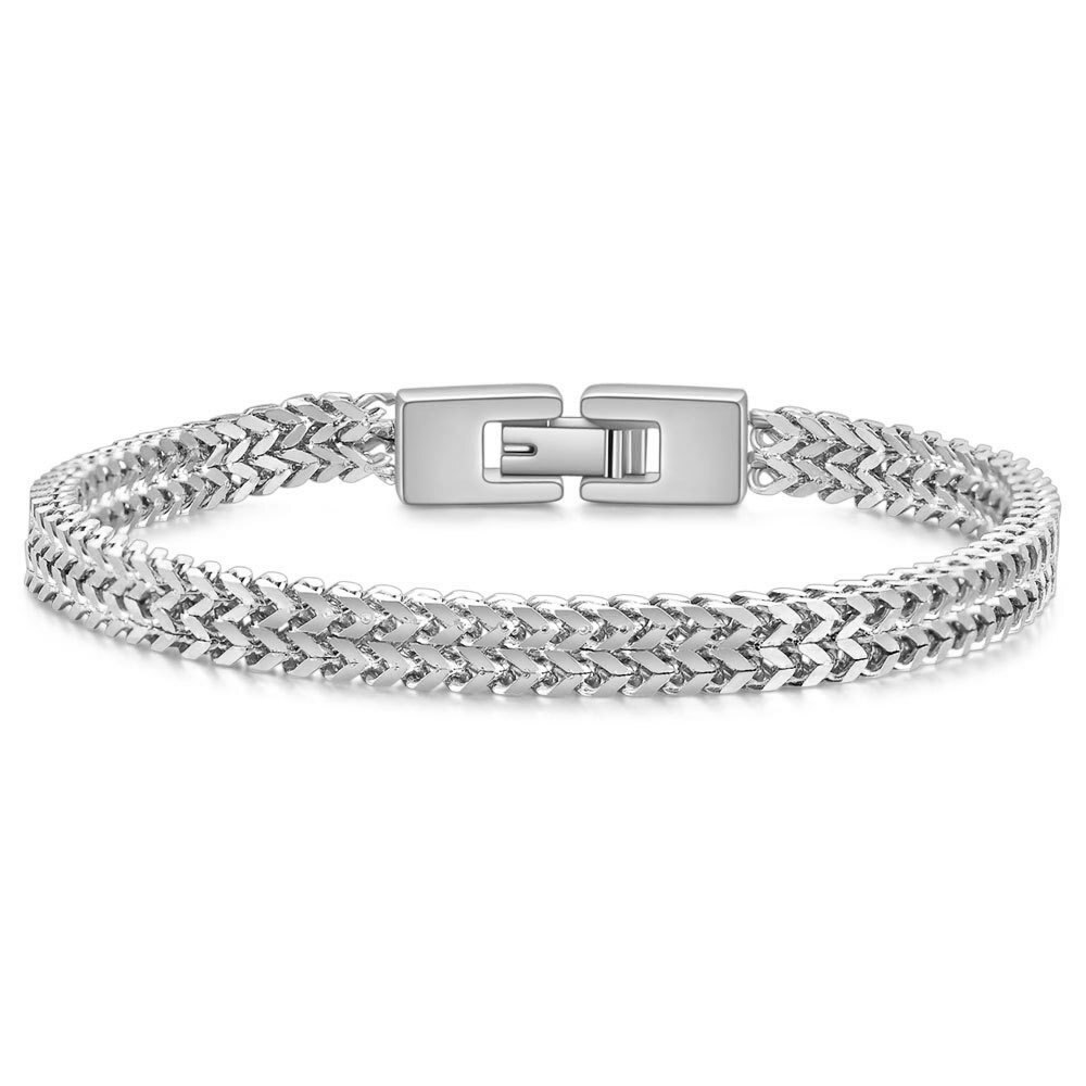 Mode Mannelijke Hip Hop Raphap Roestvrij Stalen Kiel Snake Chain Armband Voor Mannen Persoonlijkheid Titanium Stalen Armband Hommen Sieraden